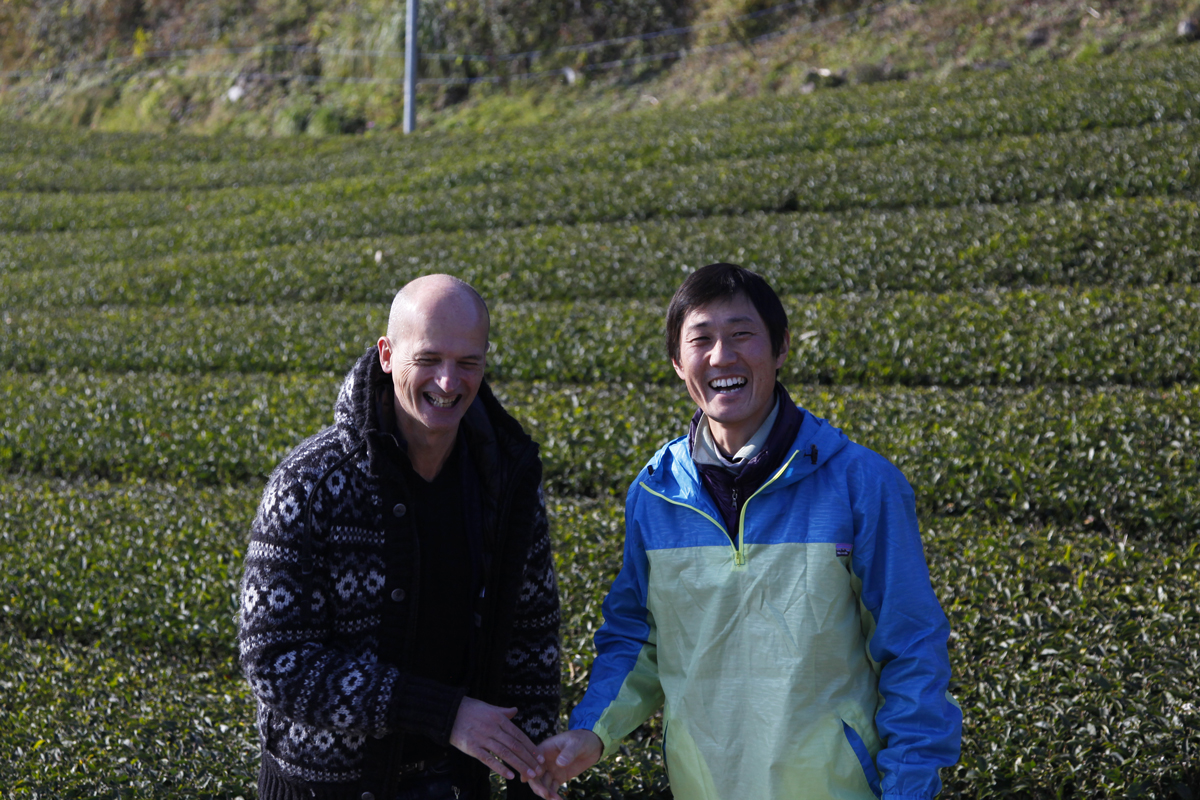 In Japan, organic farmers, father and son In Japan, organic farmers, father and son