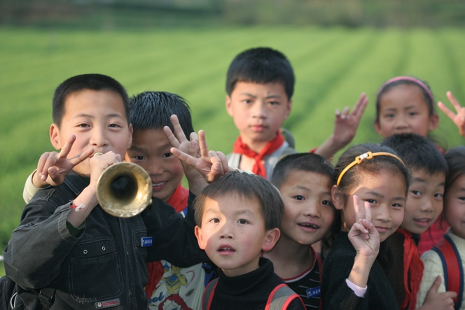 What a welcome in the tea plantation of Fuding !