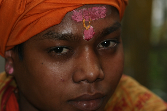 Shivaite priest near the Darjeeling temple