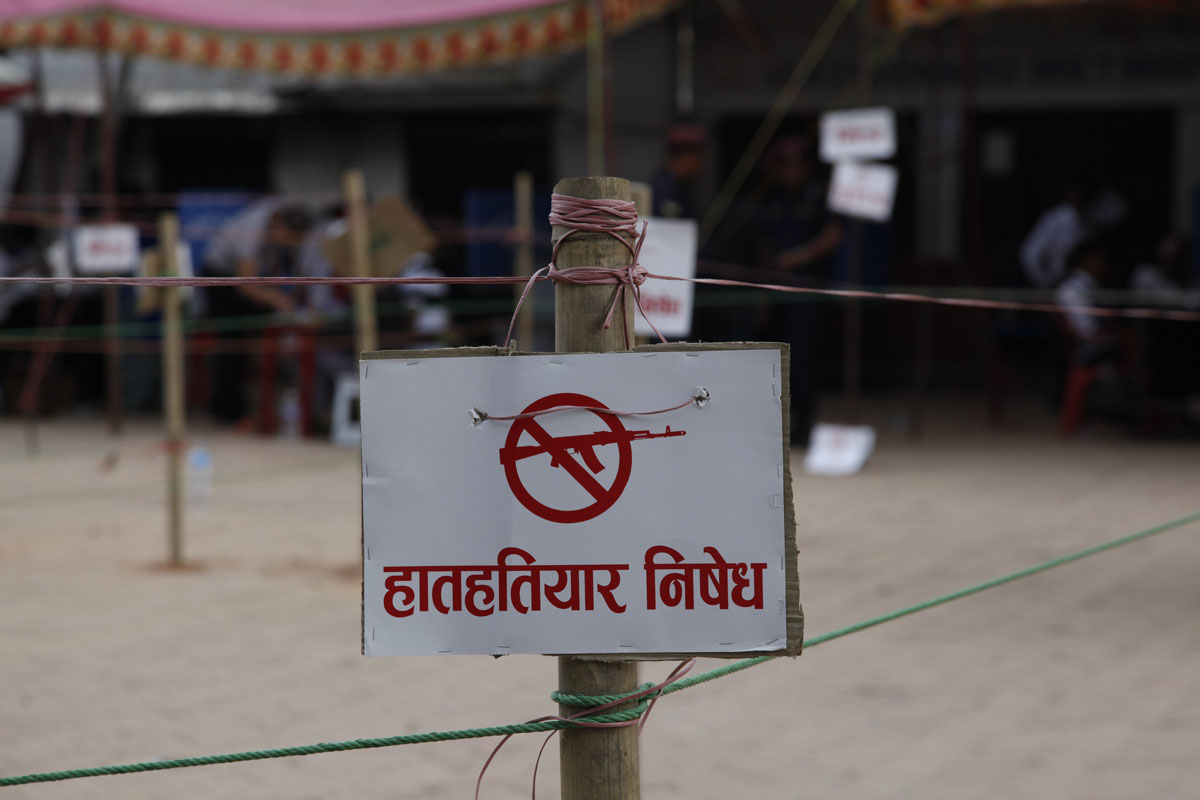 In Nepal, special measures are put in place on election days